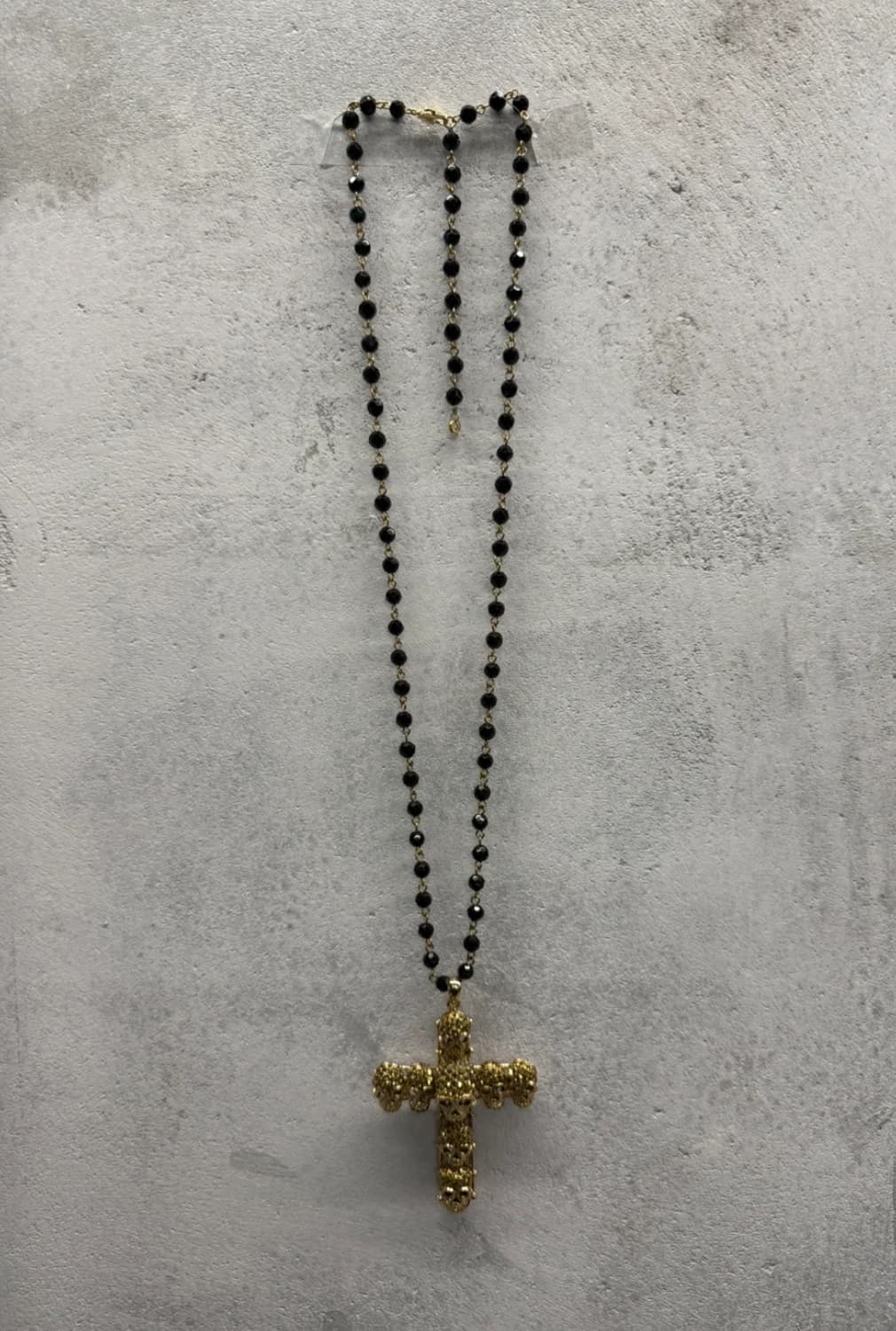 Butler&wilson 스컬 십자 목걸이 골드 상품이미지4