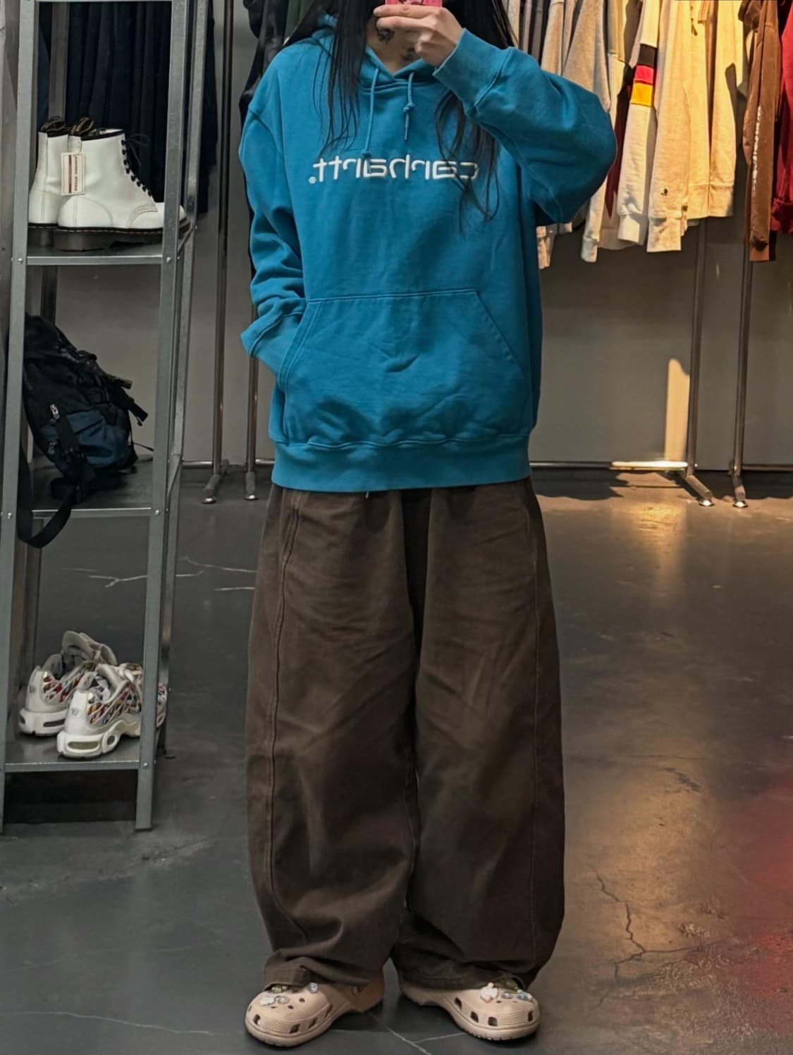 칼하트 WIP 스펠아웃 후드티 A3318 상품이미지1