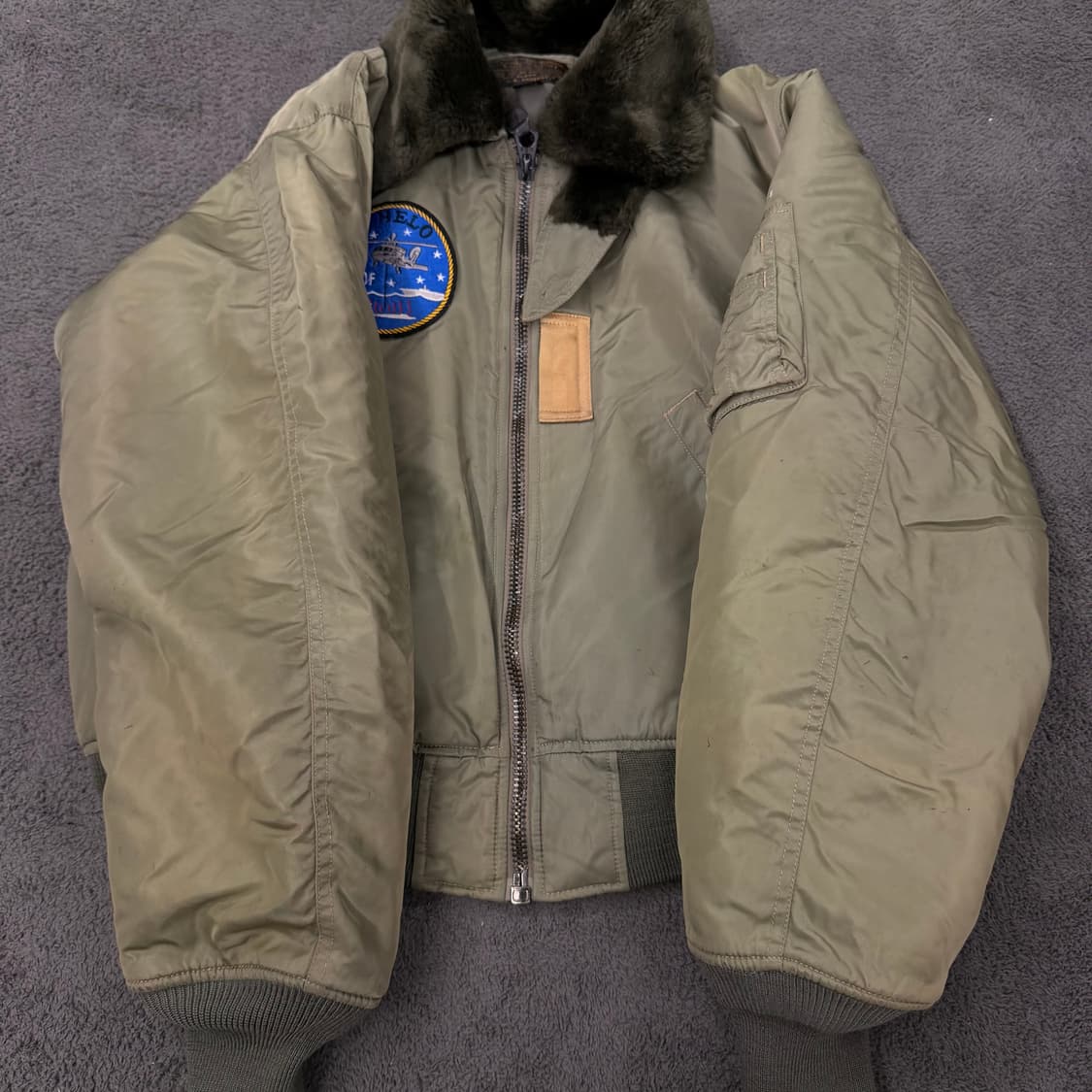 [ L ] 빈티지 U.S B-15 밀리터리 플라이트 항공 점퍼 자켓 상품이미지7