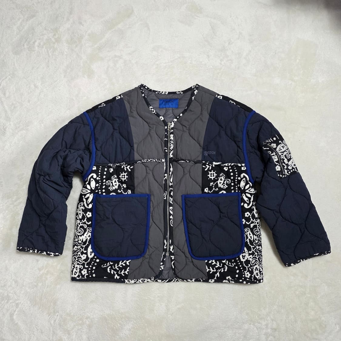 (1)SWITCH123 페이즐리 퀼팅 자켓 상품이미지1