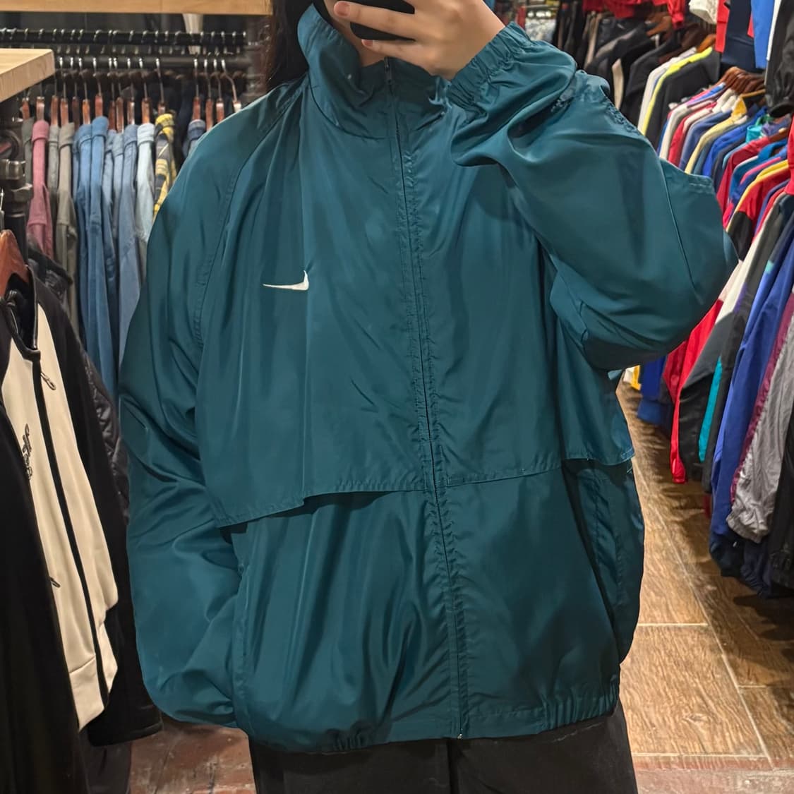 [HI] nike 바람막이 그린 상품이미지1