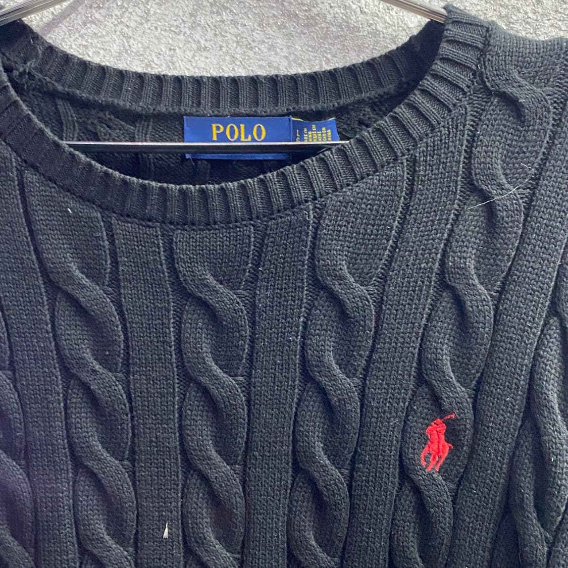 폴로 랄프로렌 레드포니 꽈배기 니트 B3667 상품이미지3