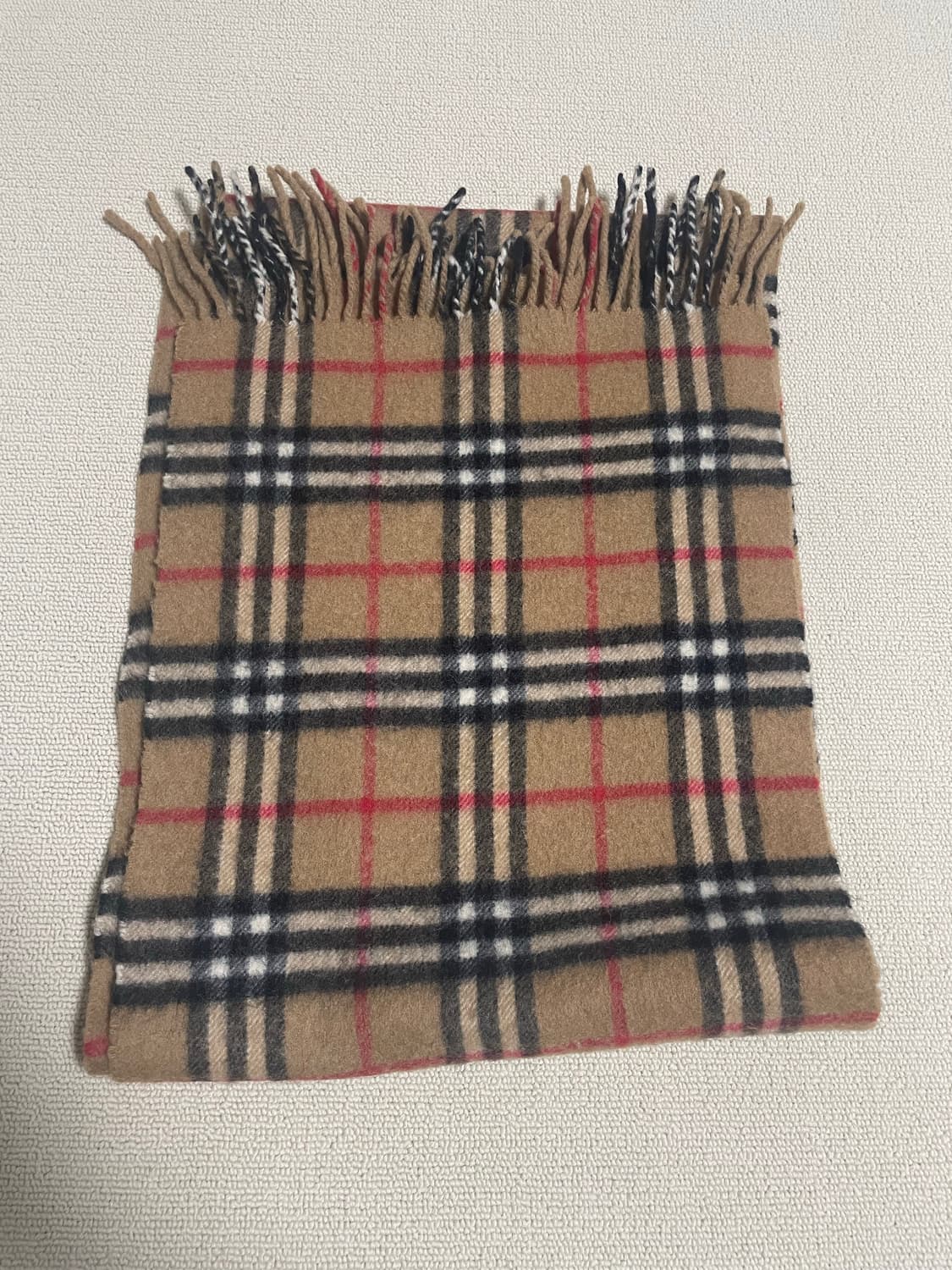 버버리 체크 캐시미어 머플러 상품이미지3