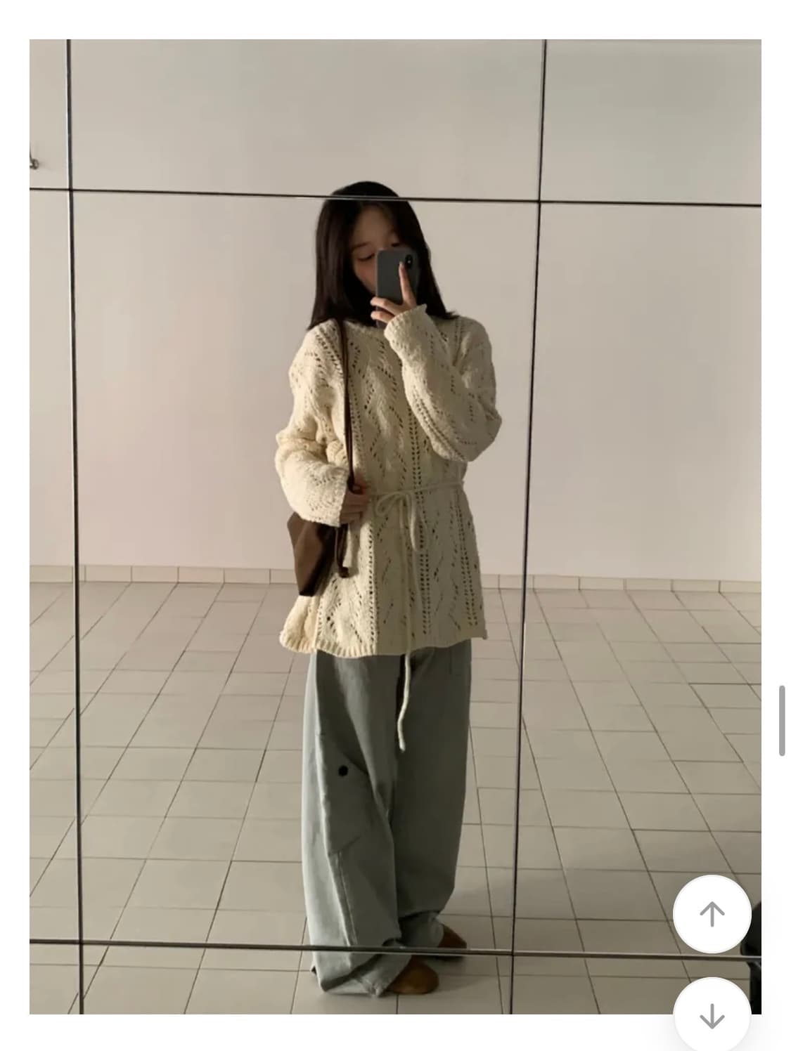 [뉴뉴걸즈 성수] 스트랩 니트 아이보리 상품이미지3