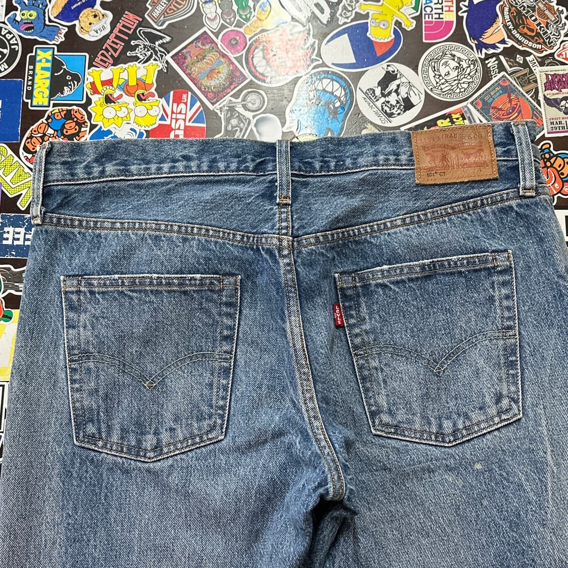 리바이스 501CT 블루 진 데님 팬츠 27 상품이미지3