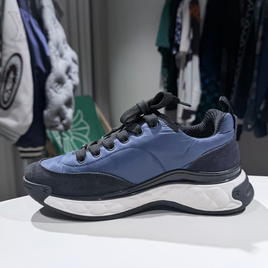 (A/36) / 샤넬 믹스드 파이버 스니커즈 상품이미지6