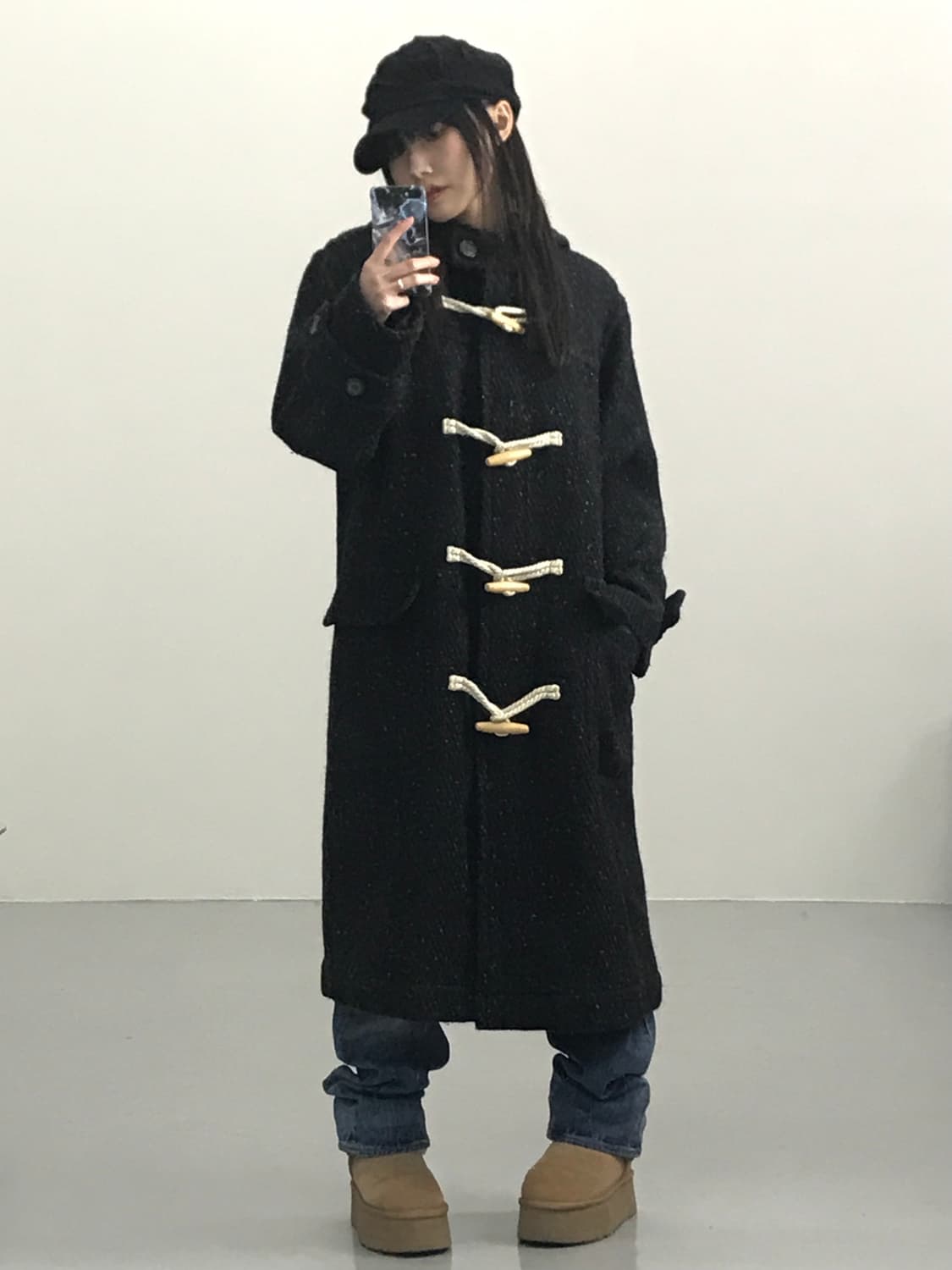 ASPRI 네프 트위드 더플코트 상품이미지1