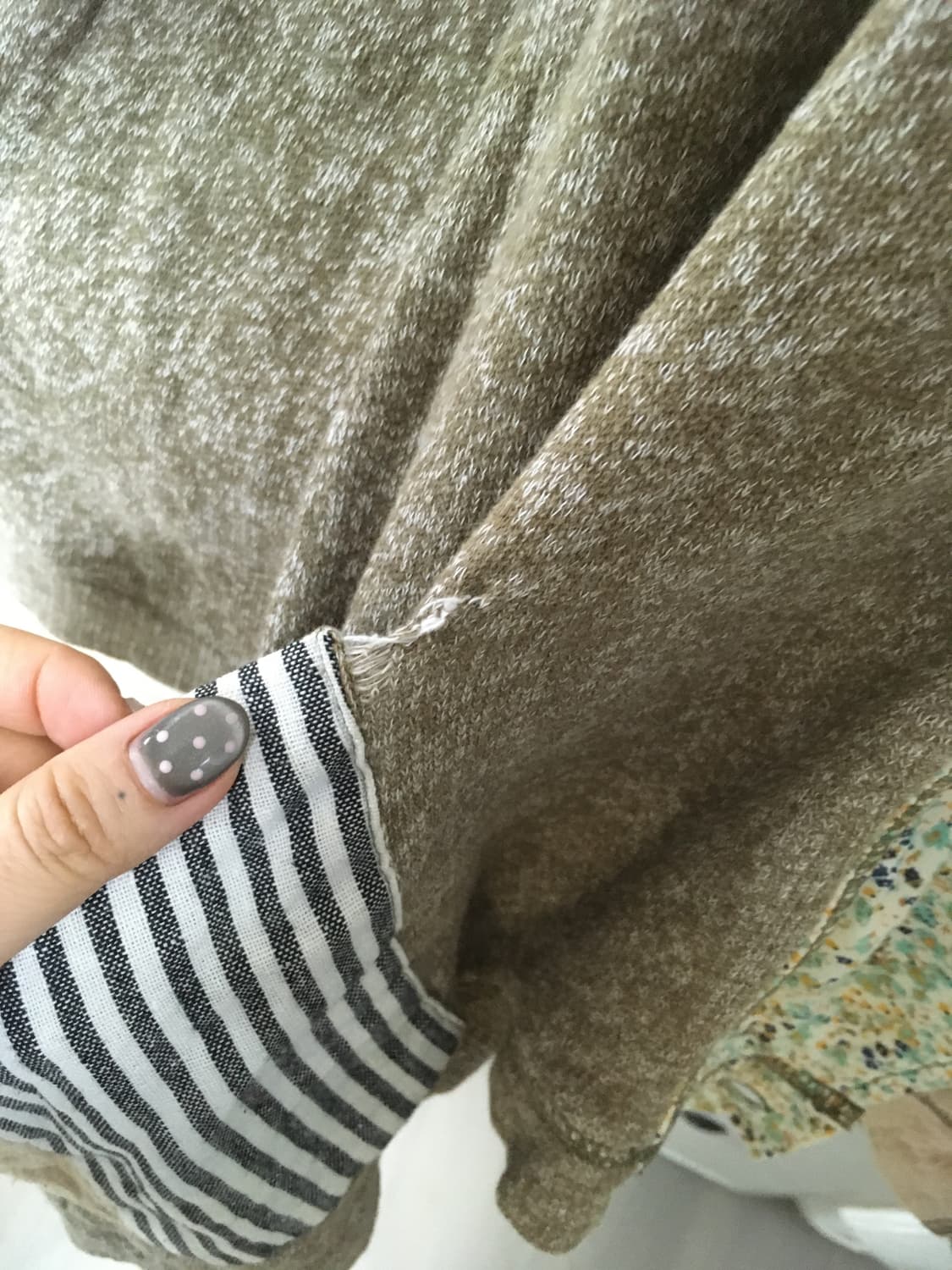 일본빈티지 하구미 모리 패치워크 후드 가디건 상품이미지7