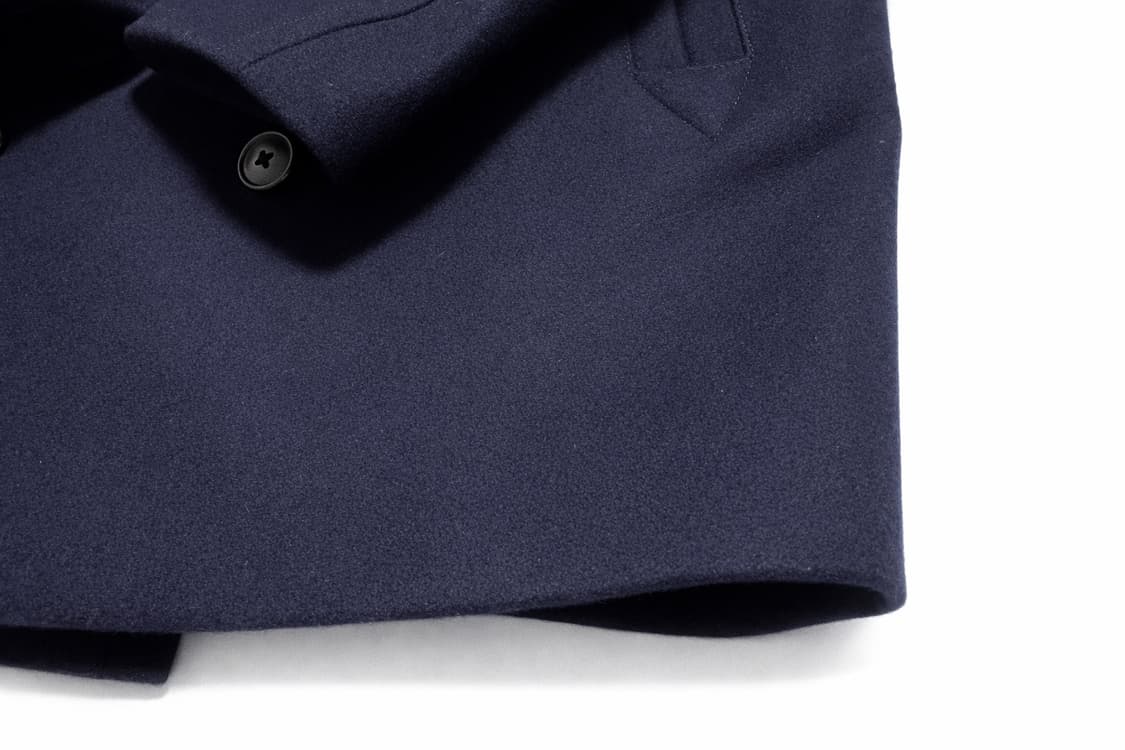 +J 유니클로 UNIQLO 울 블렌드 오버사이즈 네이비 피코트 M 상품이미지4