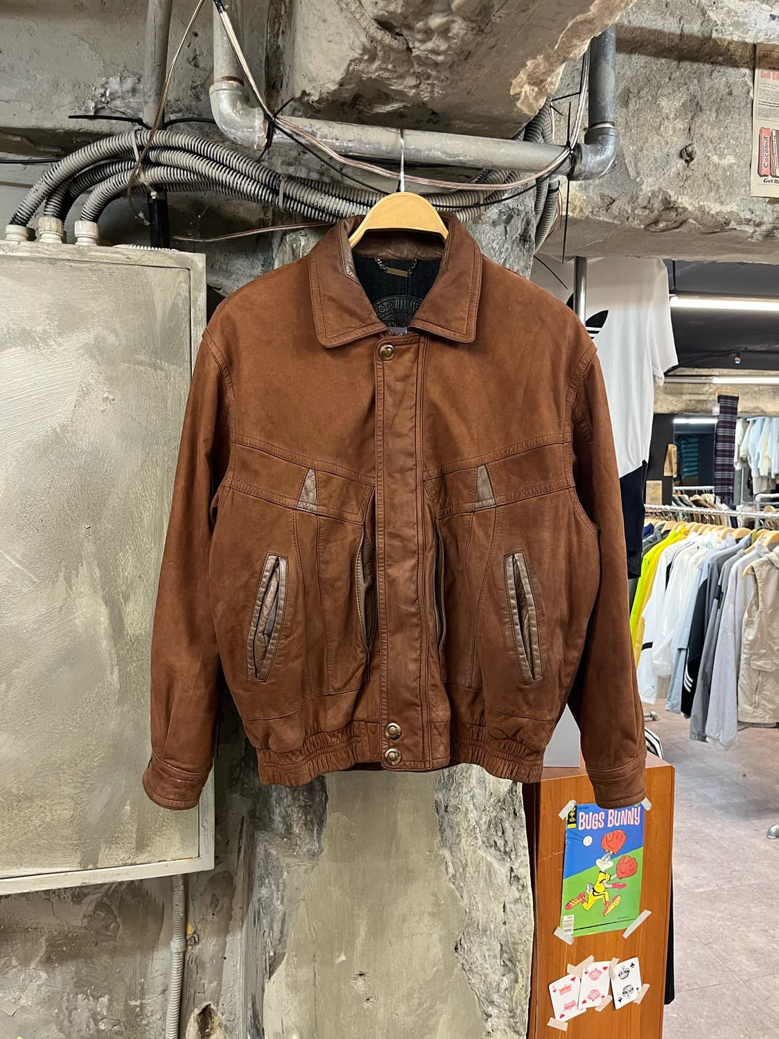 타운젠트 소가죽 레더 자켓 브라운 100 #csz2370 상품이미지1