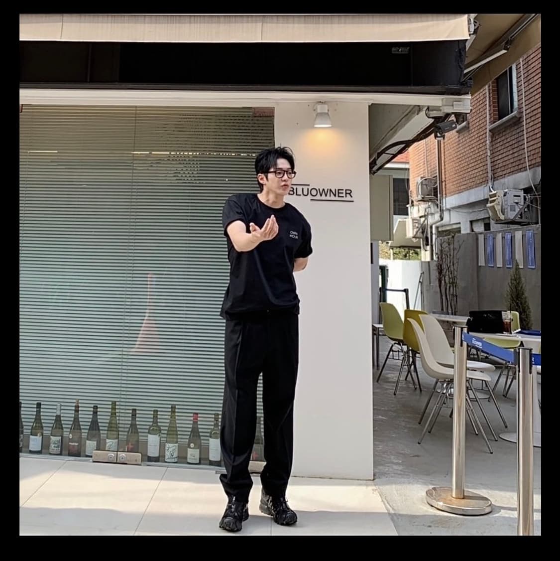 Ownhour 슬랙스 블랙 m사이즈 상품이미지1