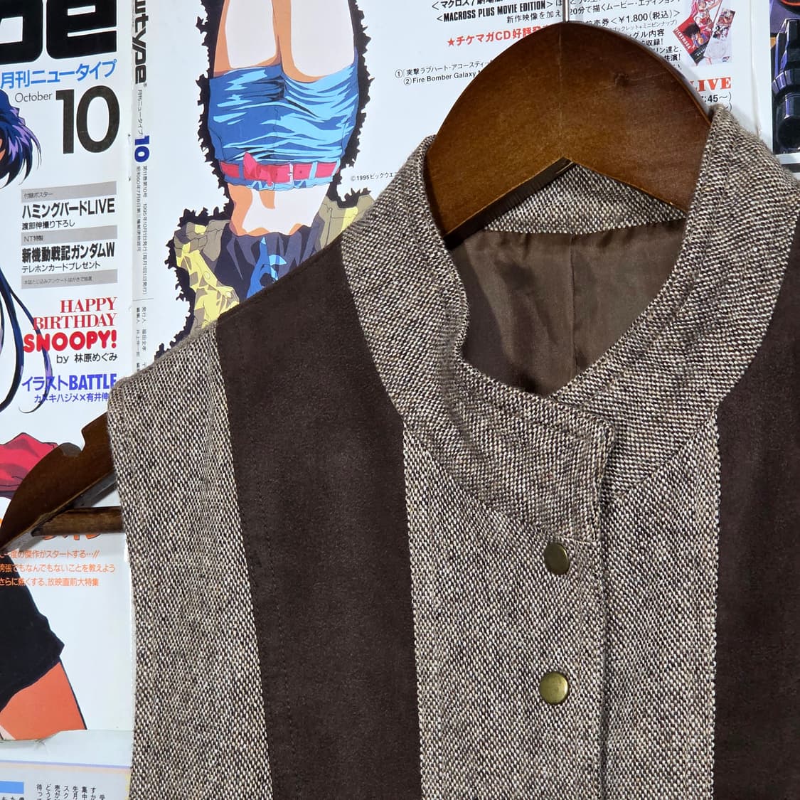 JPN 스트라이프 배색 프릴 베스트 상품이미지3