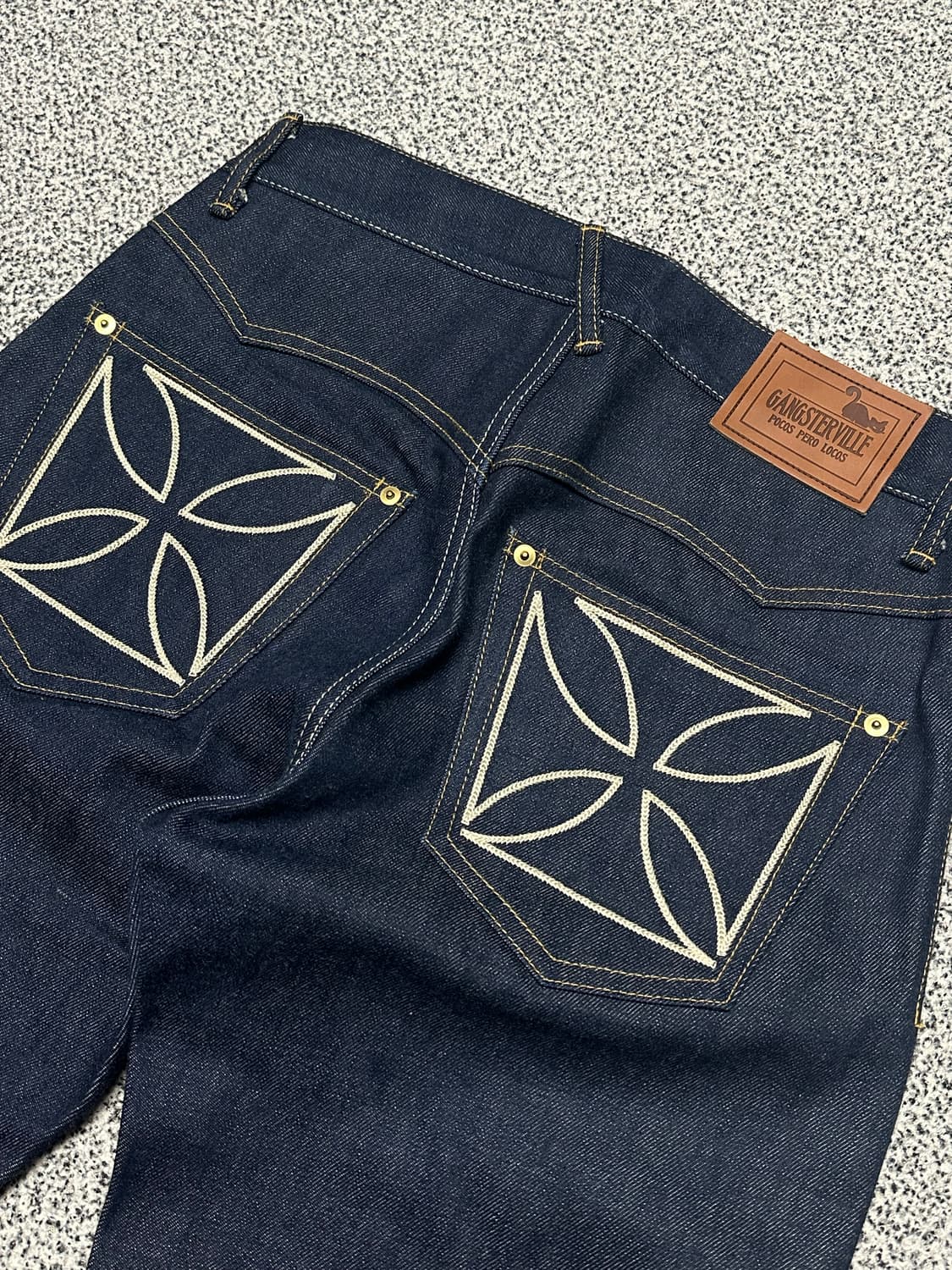 [S] 갱스터빌 떠그 아이언 크로스 데님팬츠 상품이미지1