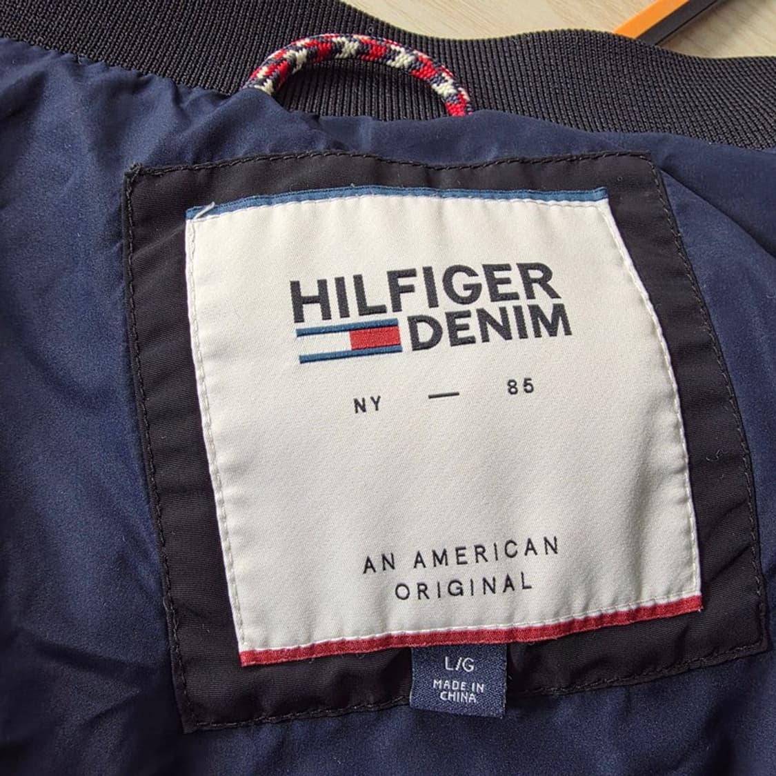 타미힐피거 데님 블랙 집업 블루종 자켓 L 상품이미지7