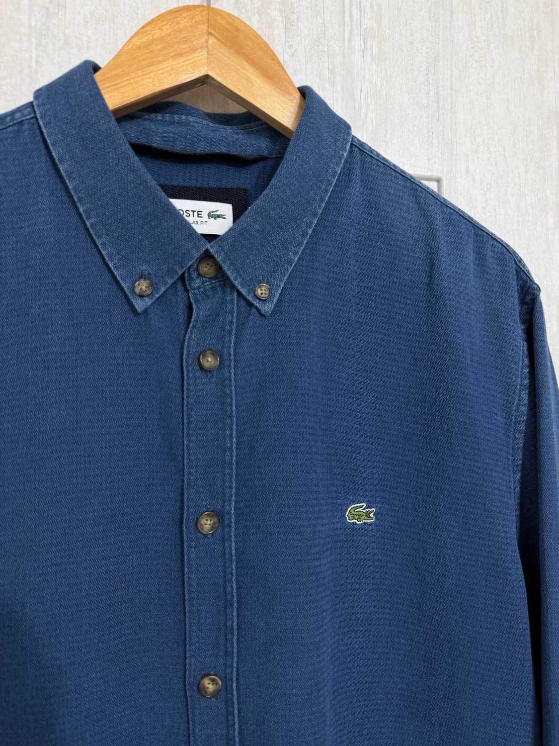 남성 xl 110 / 라코스테 코튼 남방 셔츠 상품이미지4