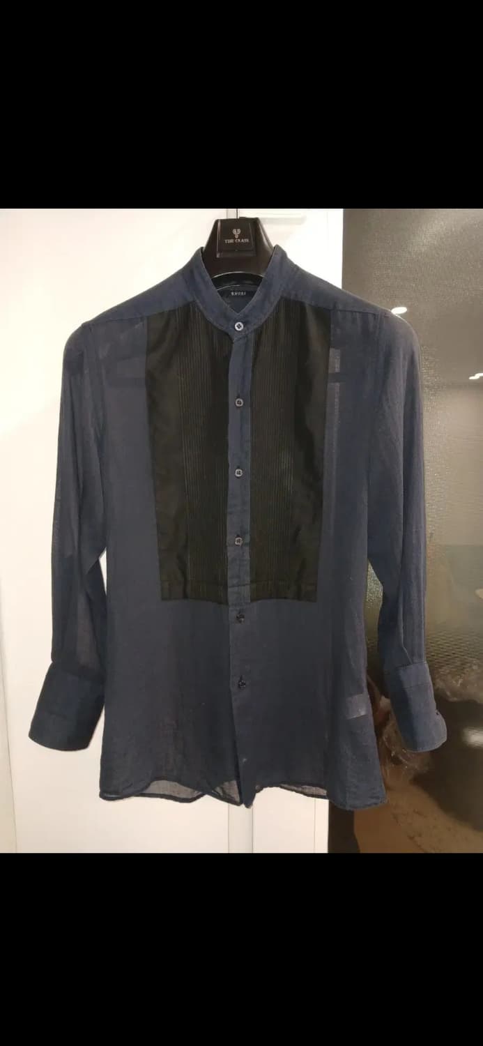 GUCCI COTTON STAND COLLAR TUX SHIRTS 상품이미지1