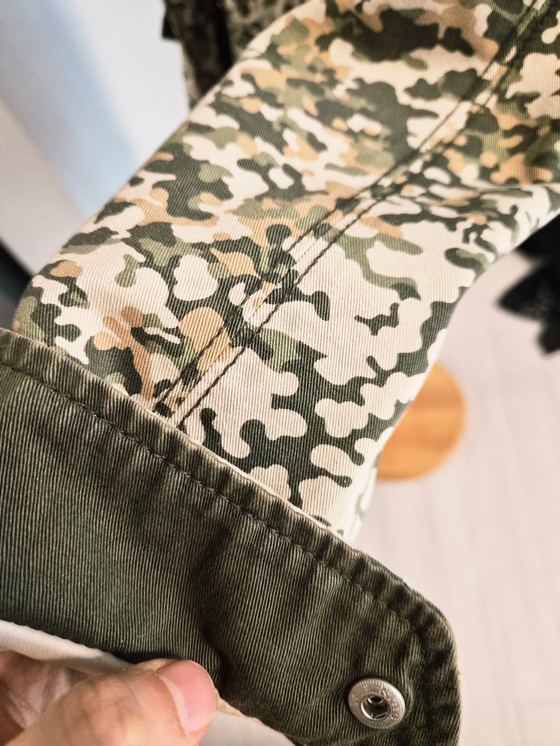 버커루 빈티지 밀리터리 카모 야상 자켓 (S사이즈) 상품이미지6