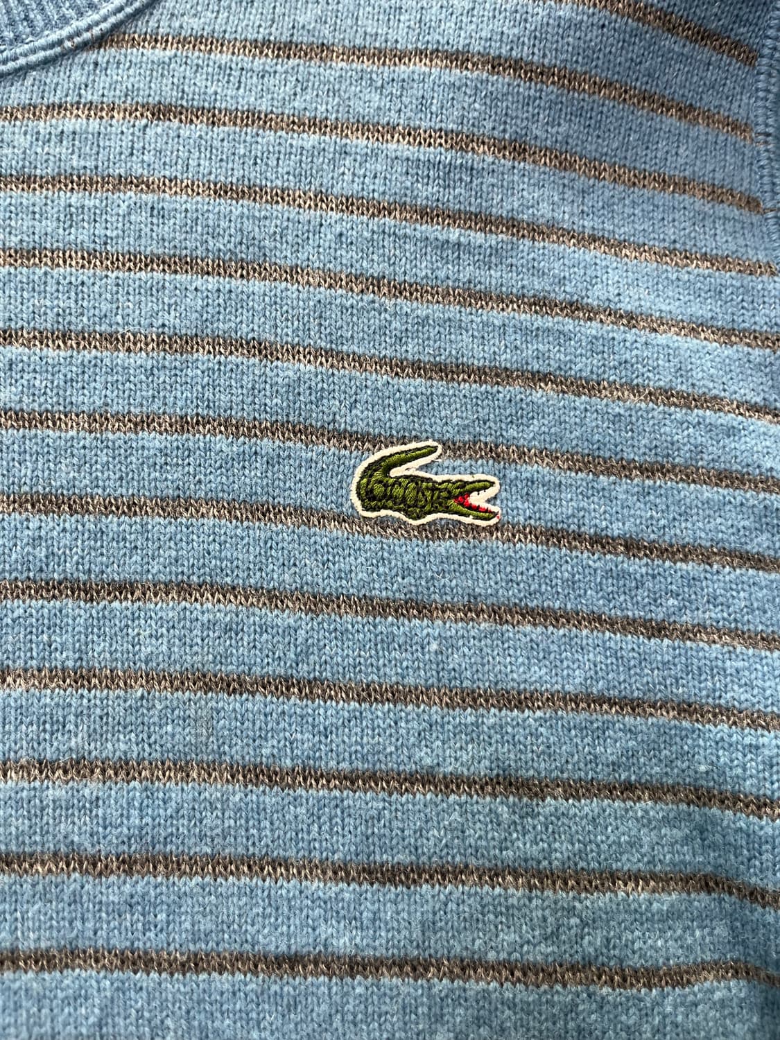 80s chemise 라코스테 스트라이프 울 니트 상품이미지2