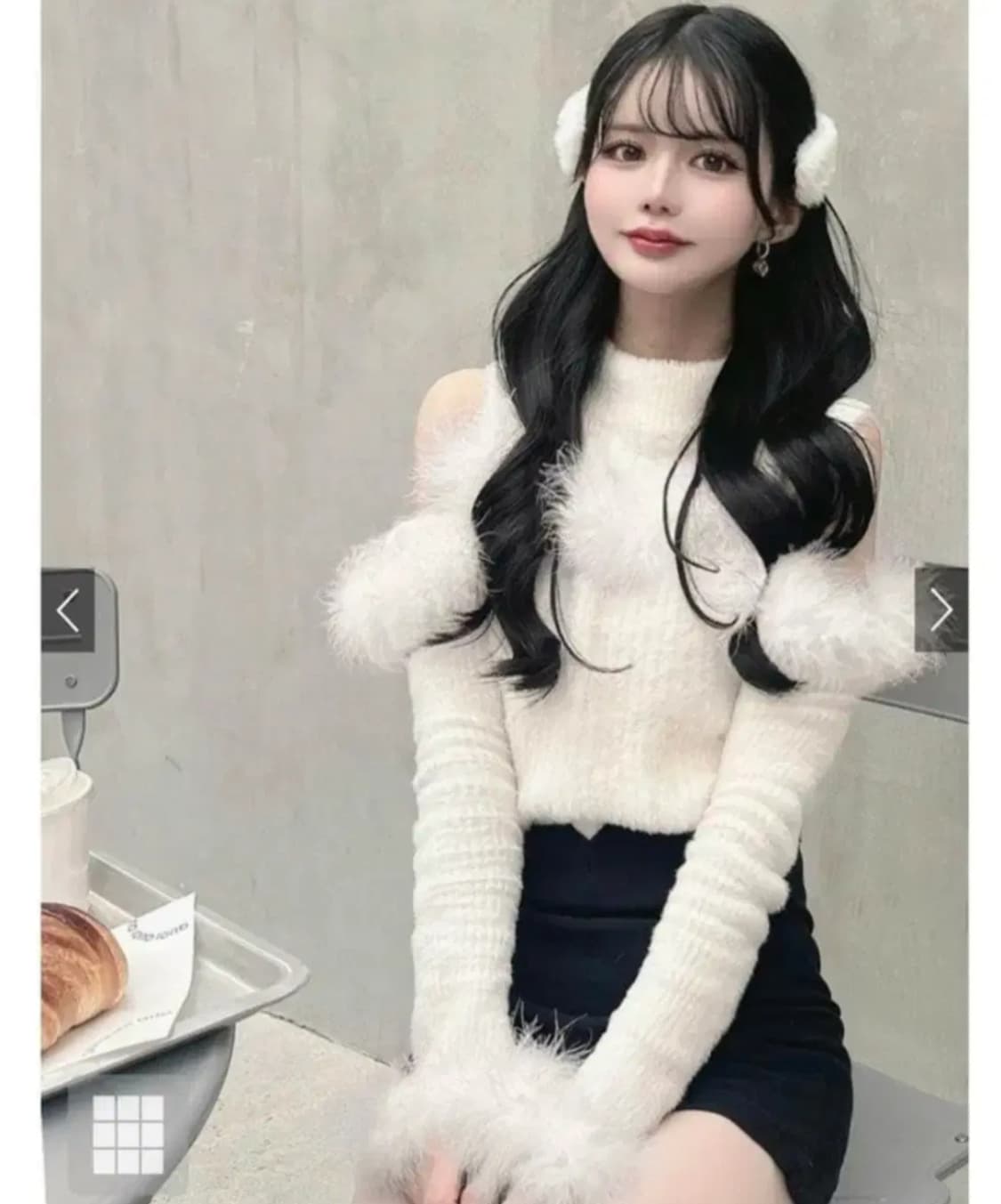 [새상품] 달천깔 오픈숄더 니트 히메갸루 리즈리사깔 양산형 지뢰계 핀터깔 상품이미지1