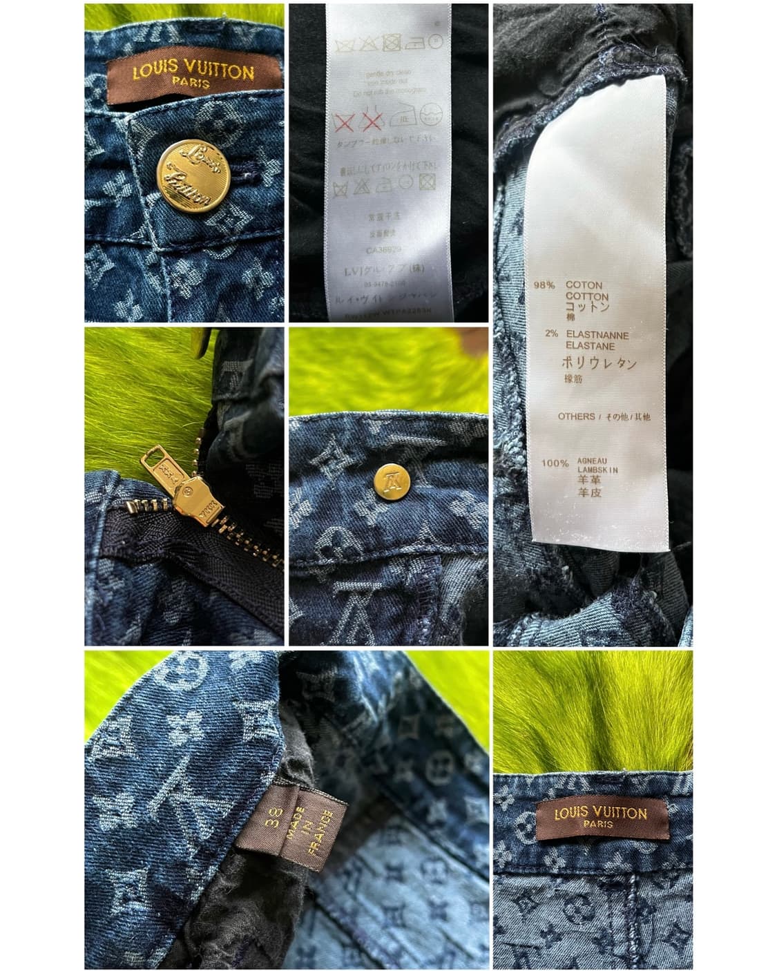 2000s Louis Vuitton Monogram Denim Pants 상품이미지5