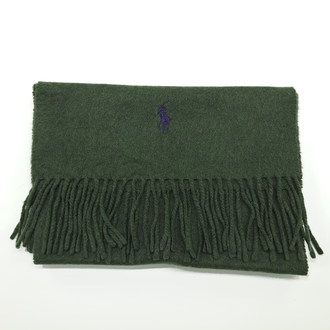MX256 폴로 랄프로렌 올리브그린 캐시미어 램스울 목도리 머플러 상품이미지7