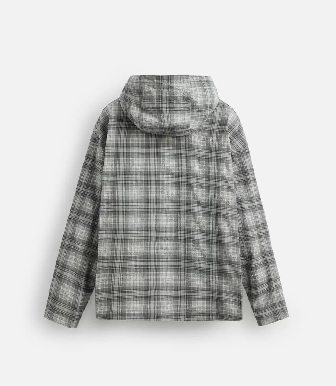 자라 후드체크 오버셔츠 상품이미지2