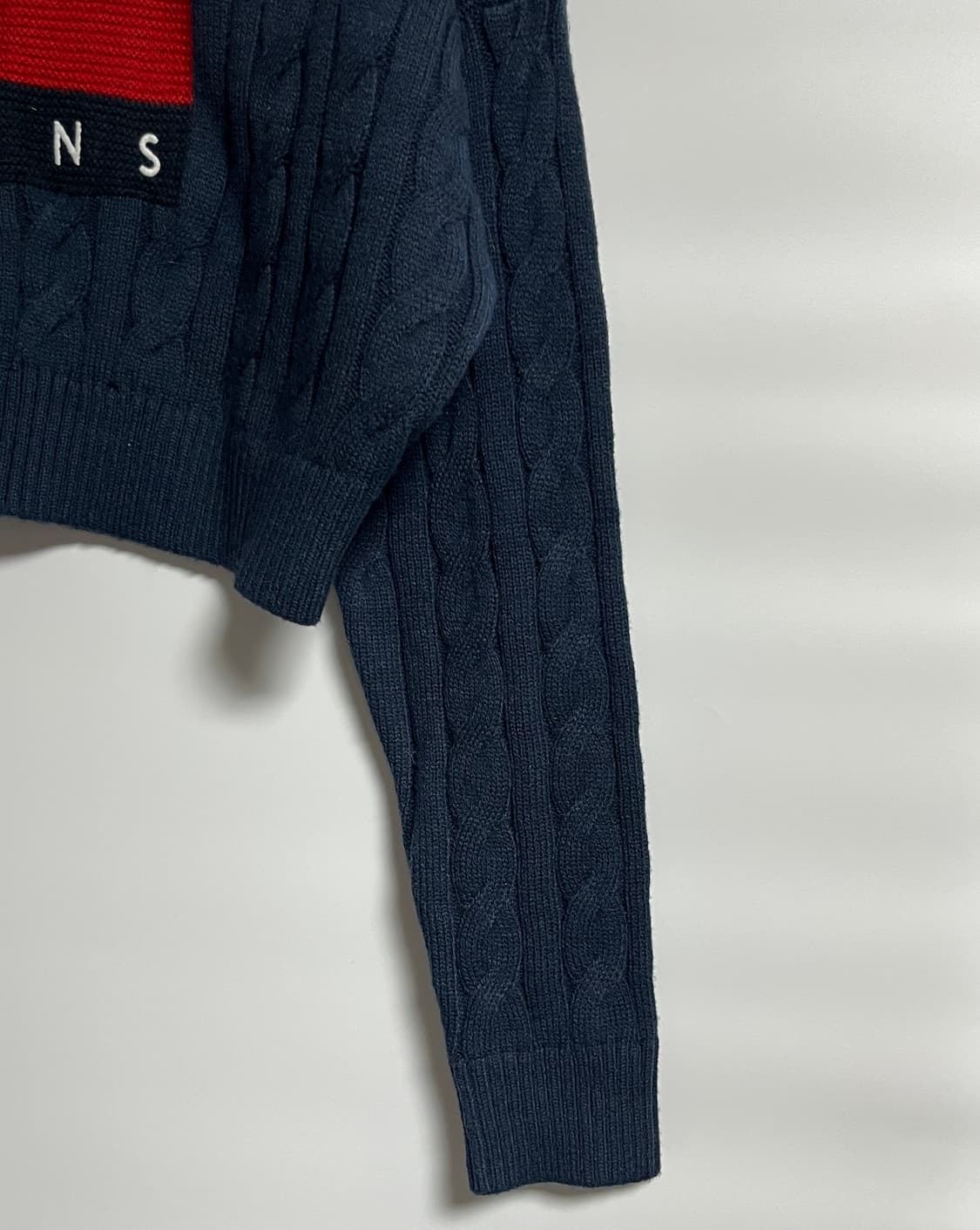 타미진스 오버핏 케이블 크롭 니트 스웨터 XS 상품이미지2