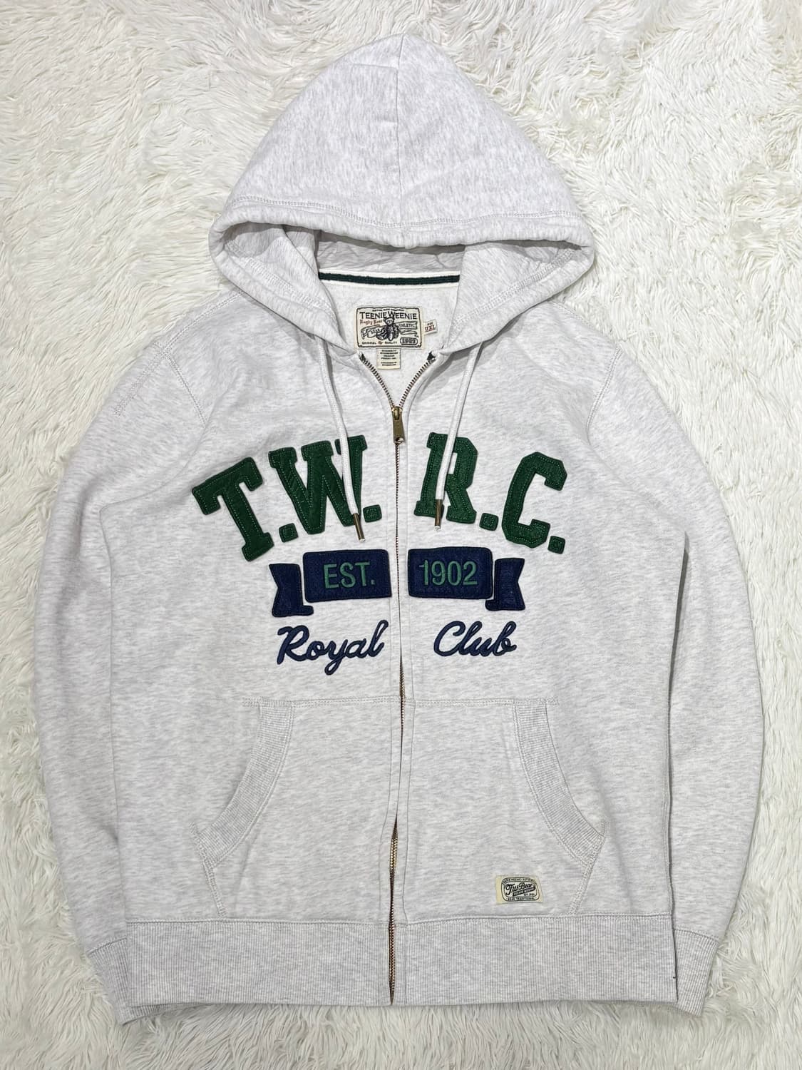 티니위니 빅로고 멜란지그레이 후드집업 상품이미지3