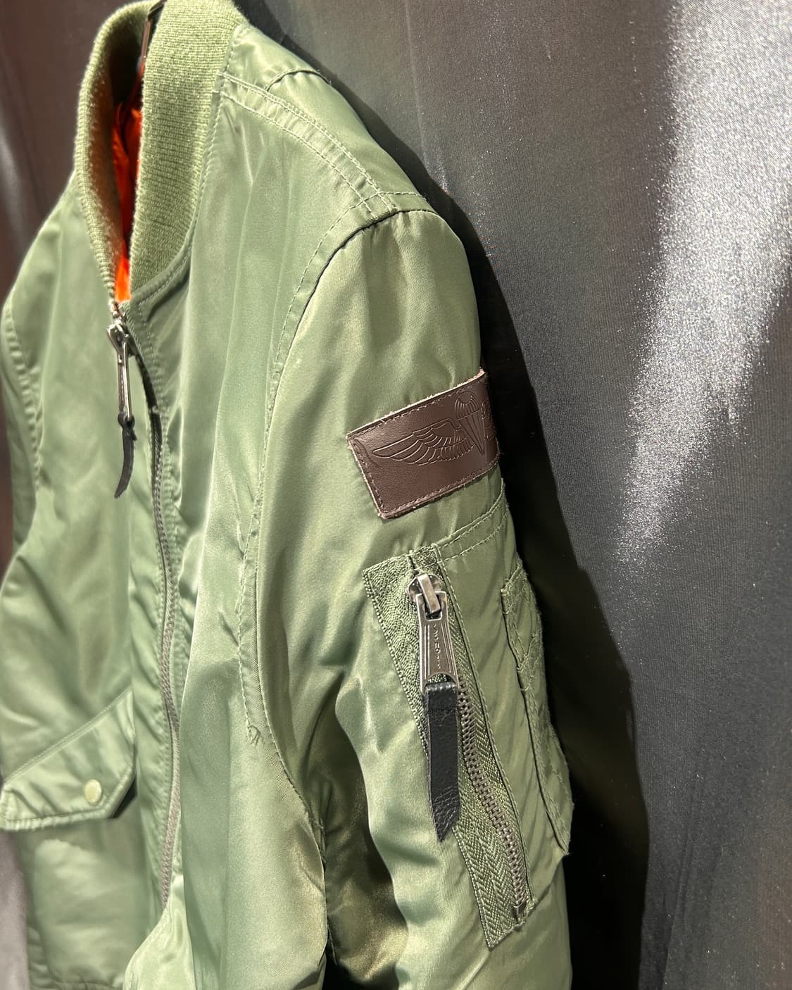 L 쇼트(Schott) 오리지널 MA-1 에어포스 카키 점퍼 상품이미지5