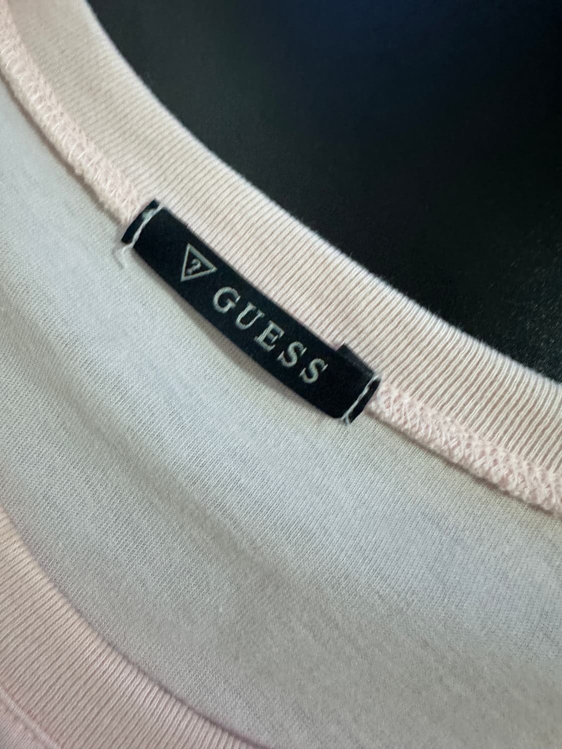 여성 게스 Guess 스펠아웃 반팔 티셔츠 M 핑크 상품이미지3