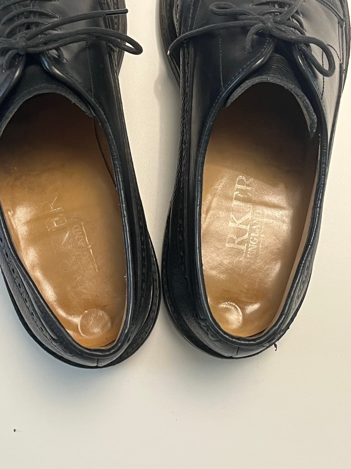 Barker England 남성 윙팁 구두 블랙 265 상품이미지6