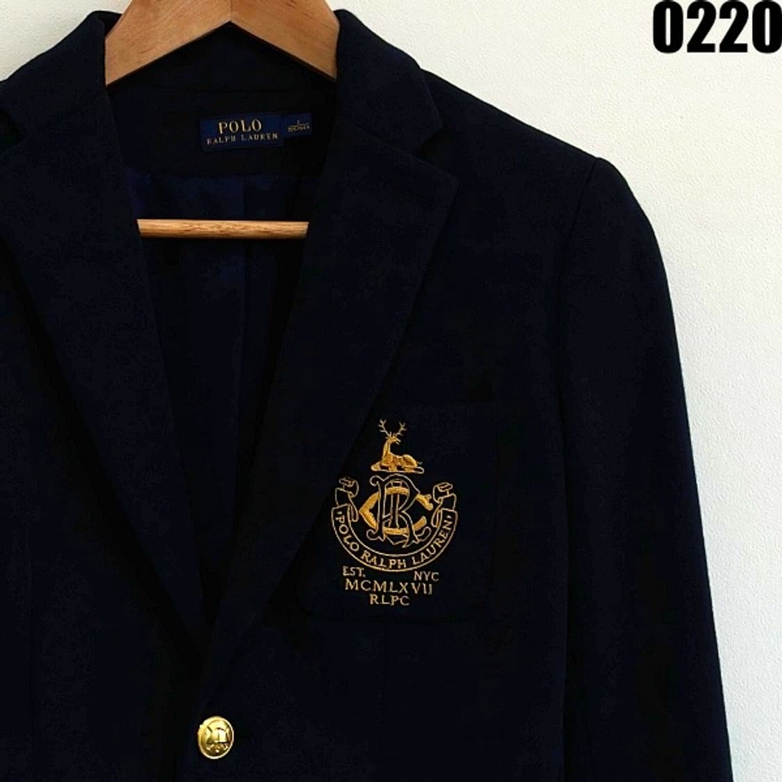 폴로 랄프로렌 여성용 크레스트 블레이저 자켓 155/84A 0220 상품이미지2