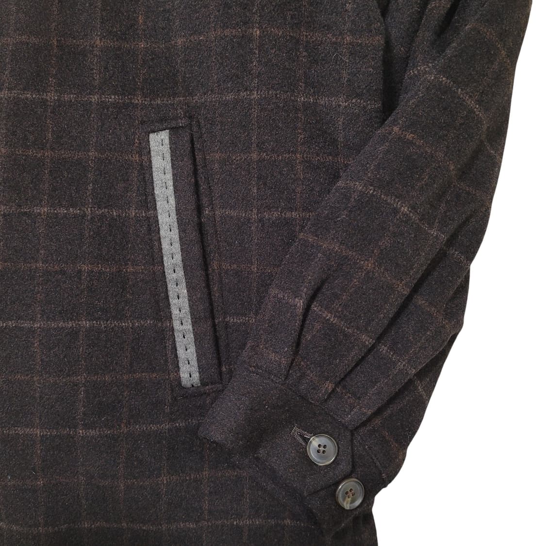 LANGBANG 랑방 빈티지 체크 점퍼 봄버 자켓 상품이미지2