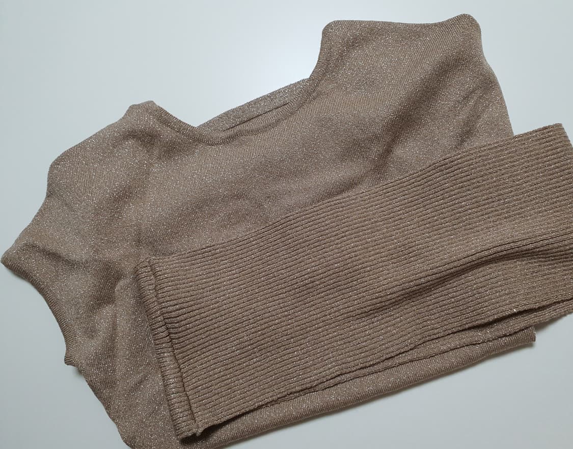 TFRL 티에파렐 메탈릭 백리스+튜브탑 세트 베이지 새상품 상품이미지1