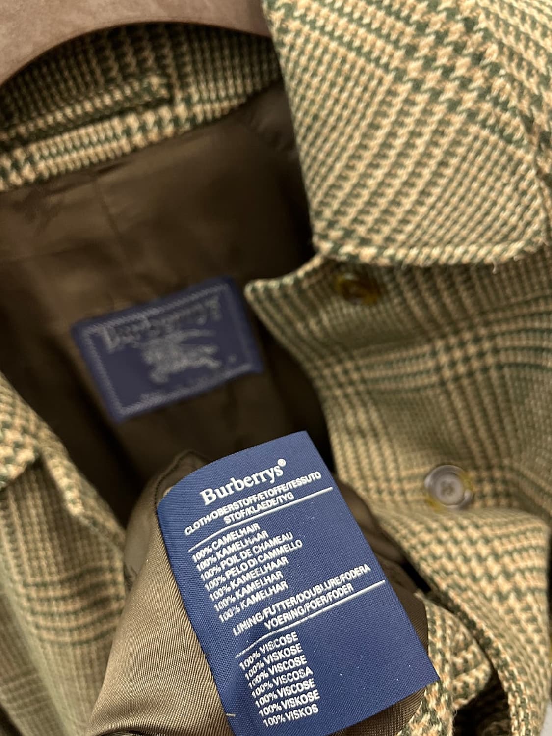여) 버버리 올리브그린 카멜100% 발마칸코트  상품이미지9