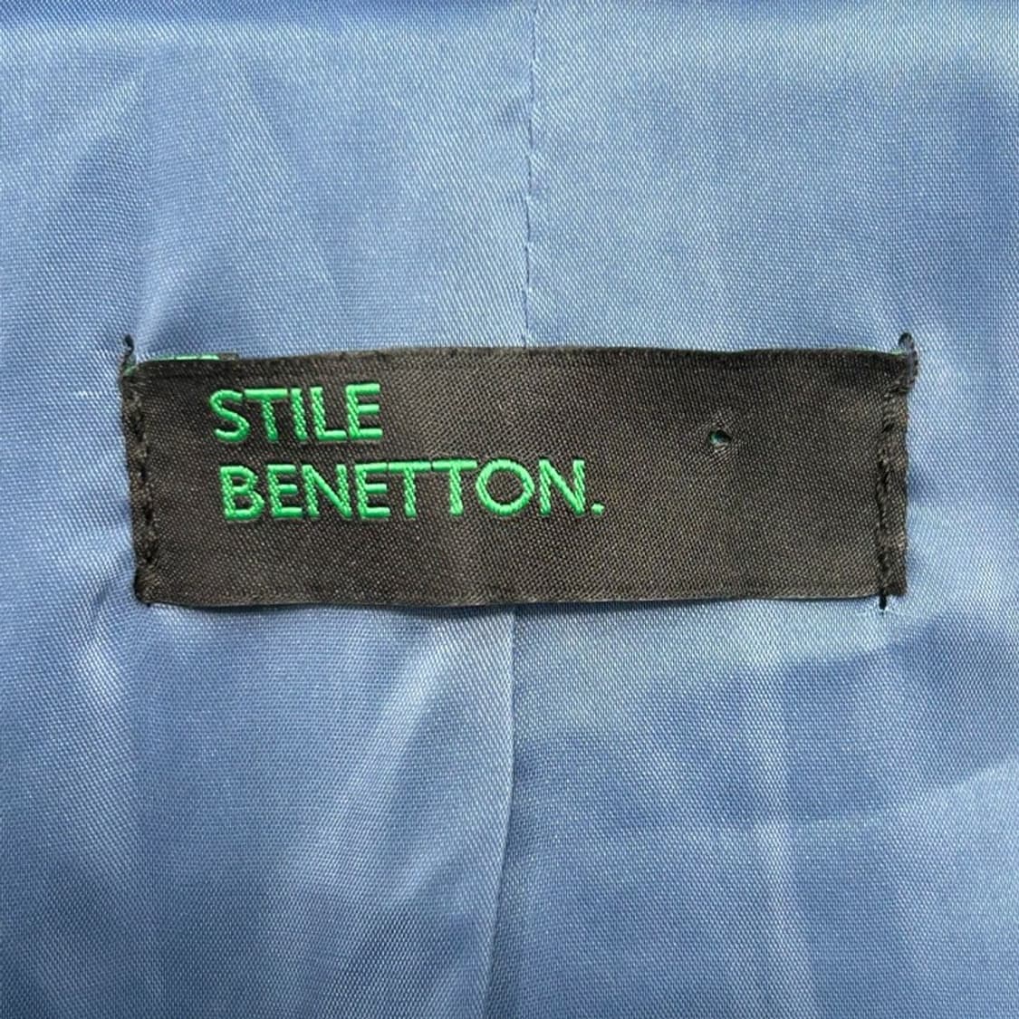 베네통 퍼 후드 자켓 청록 44 상품이미지4