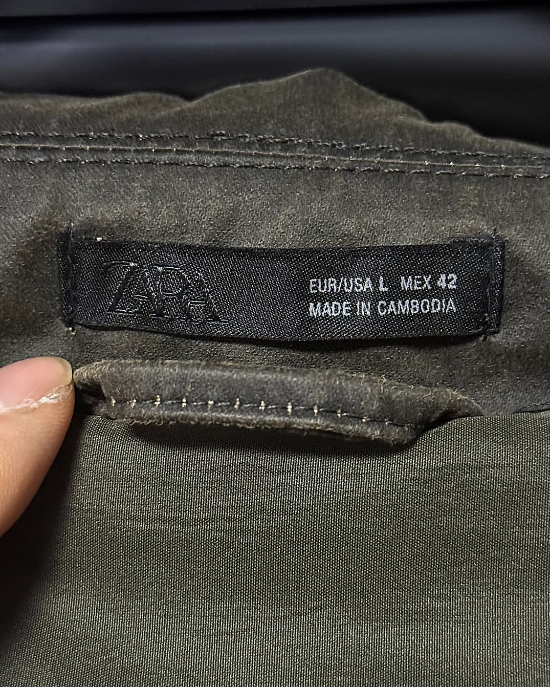 자라 레더 가죽 브라운 갈색 발마칸 ma1 항공 점퍼 블루종 봄버 워크 상품이미지8