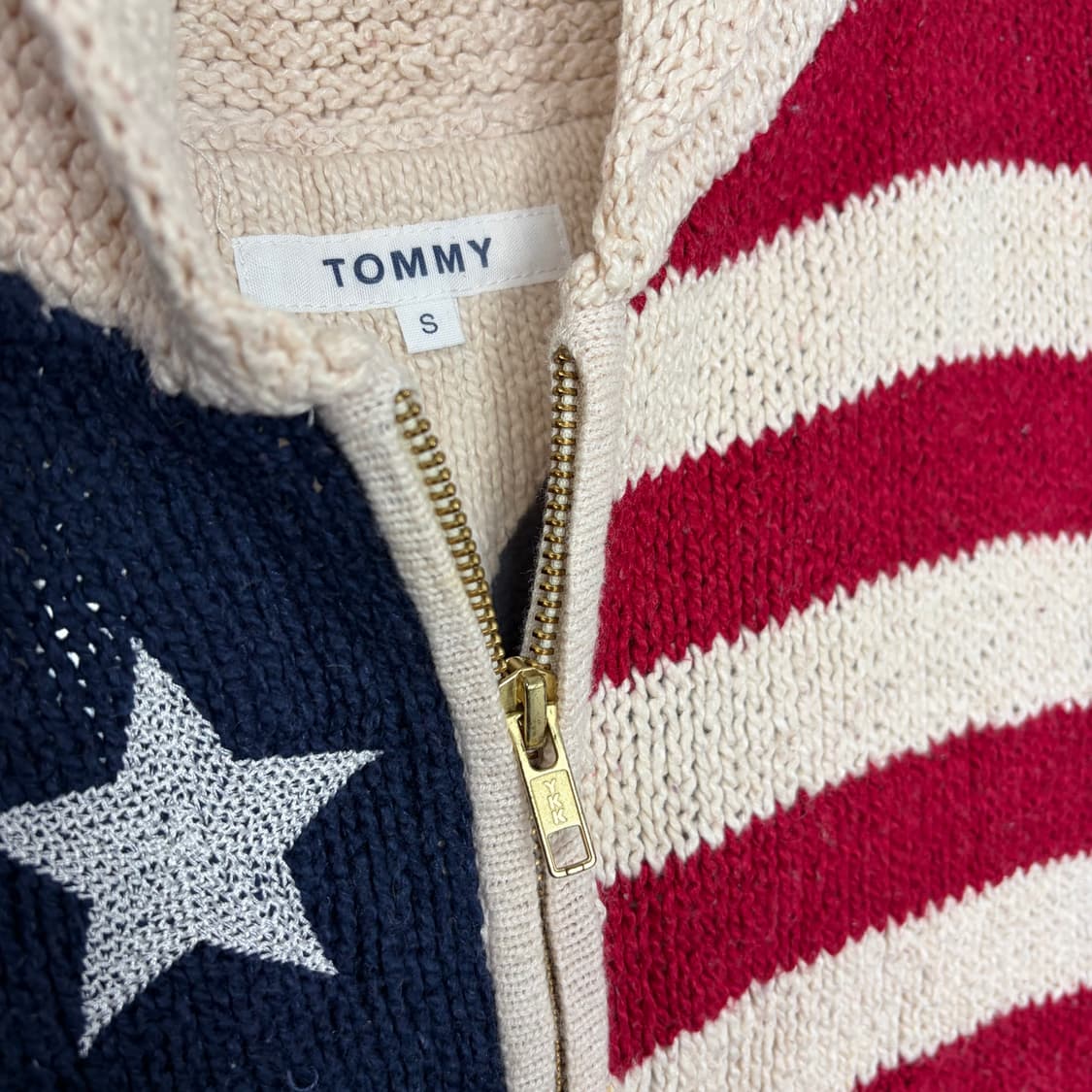 타미힐피거 성조기 니트 베스트 조끼 상품이미지3