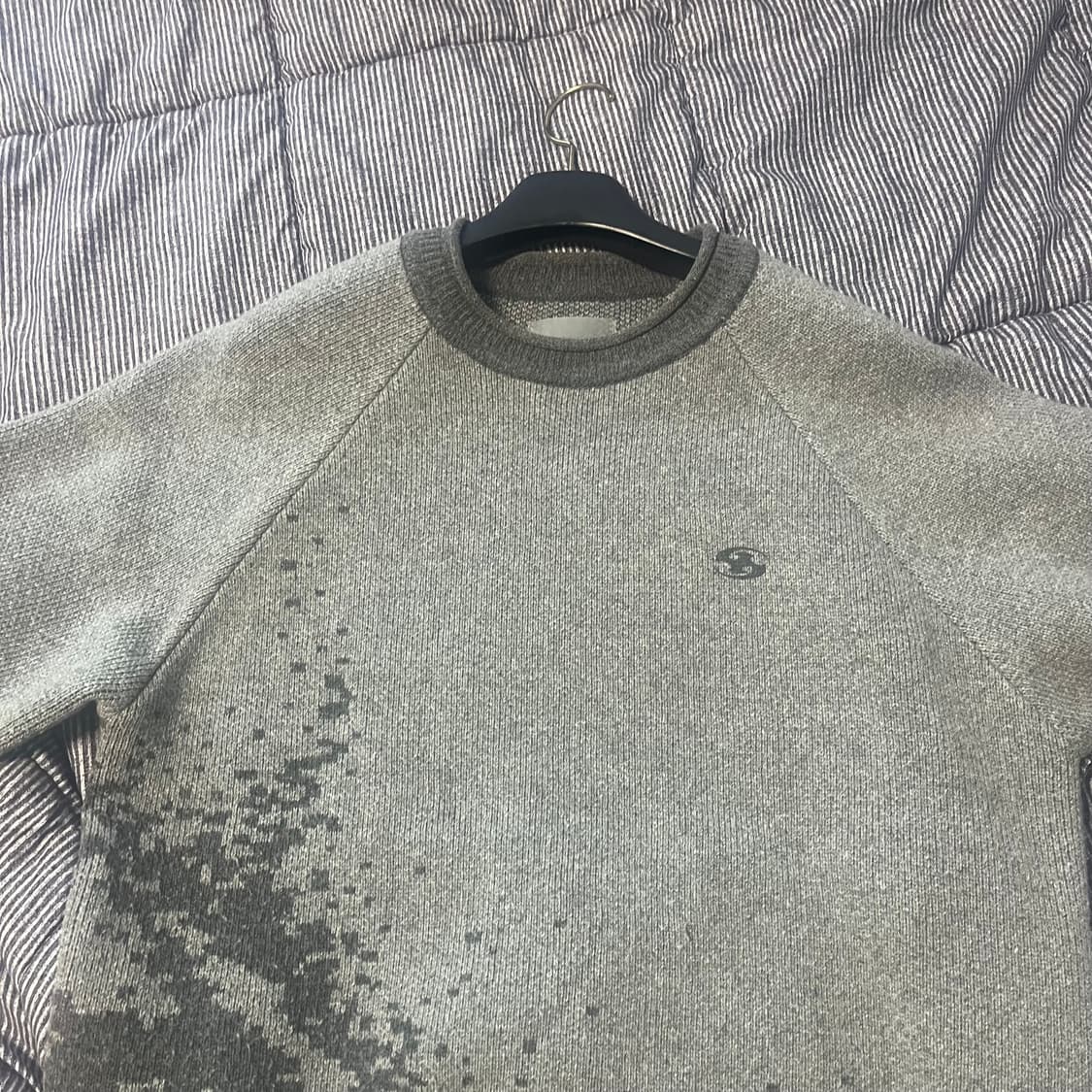 산산기어 모자이크 니트 그레이 Sansan Gear Mosaic Knit 상품이미지2