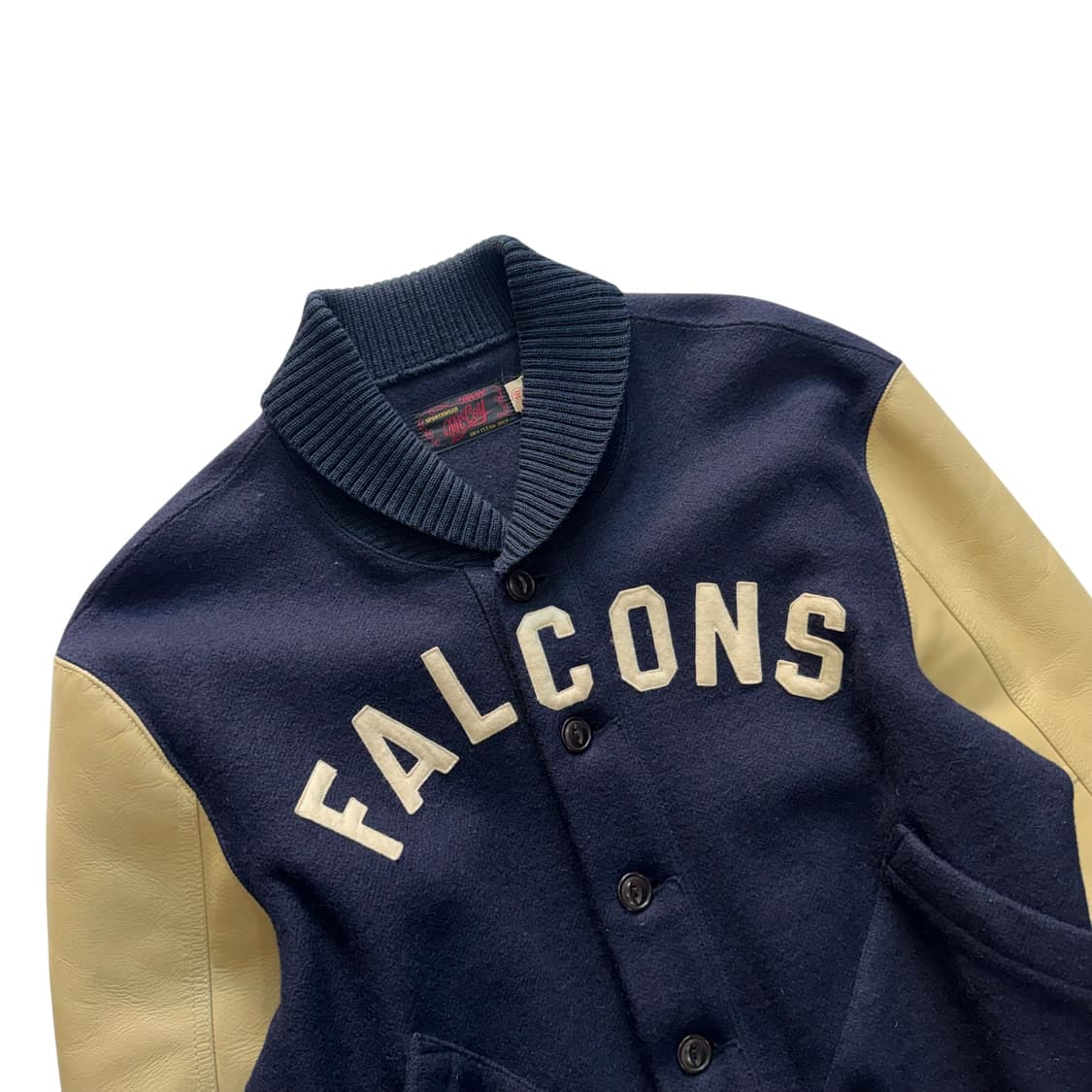 [95~100] 리얼맥코이 'Falcons' 웜업 자켓 바시티 상품이미지2