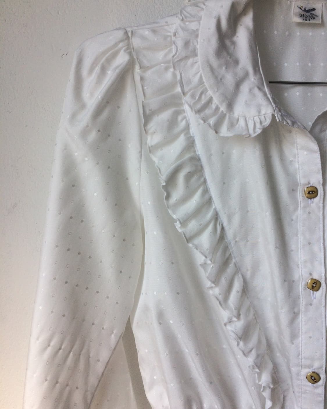 Dot pattern frill blouse 상품이미지4