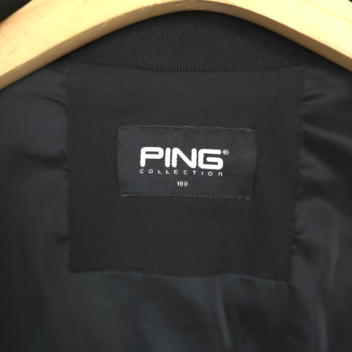 남성용 핑 PING 로고 블랙 바람막이 자켓 100 상품이미지8