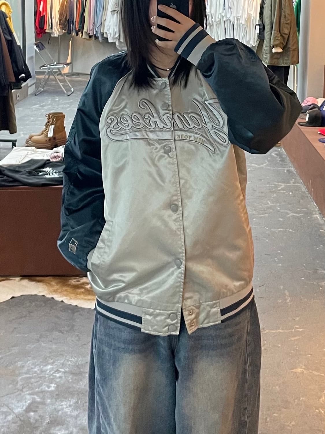 MLB 뉴욕 양키스 스타디움 새틴 자켓 H1671 상품이미지1