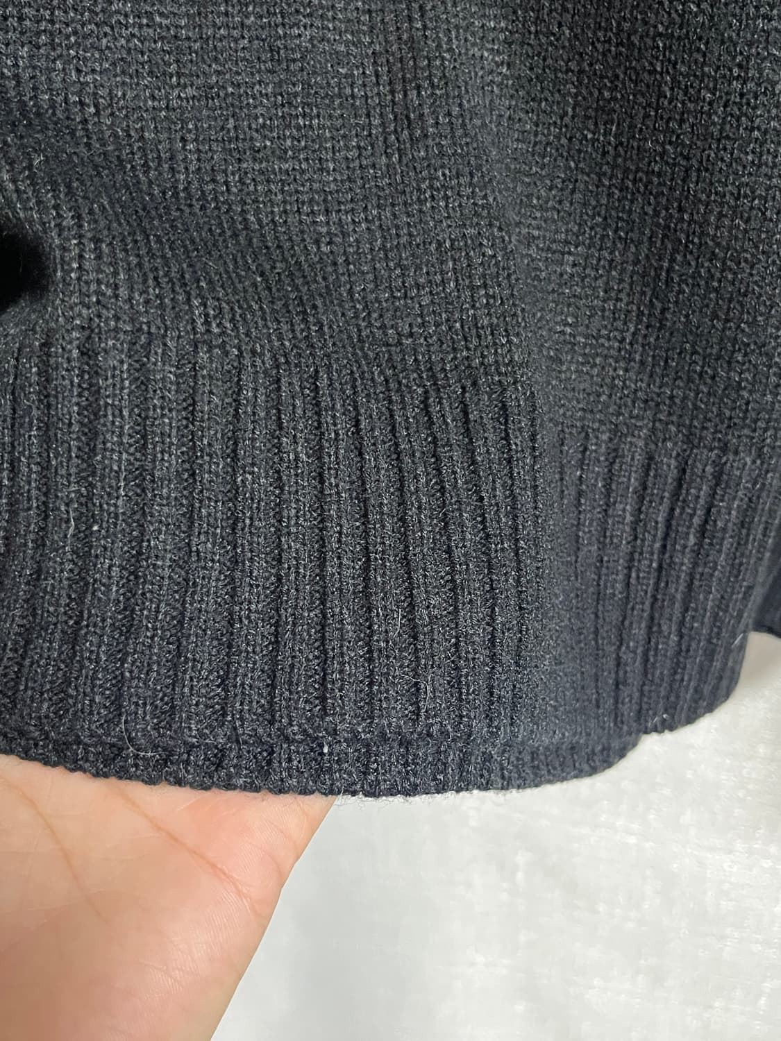 오버핏 폴라티 풀오버 니트 2XL 상품이미지3