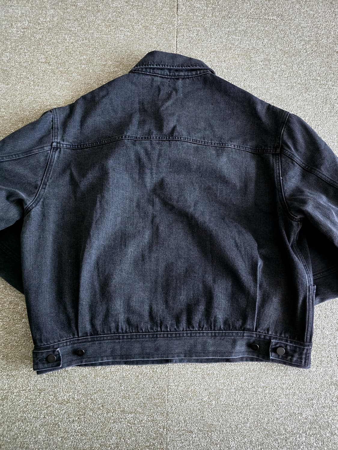 LEMAIRE 르메르 4 포켓 블랙 데님 블루종 재킷 M 미사용  상품이미지7
