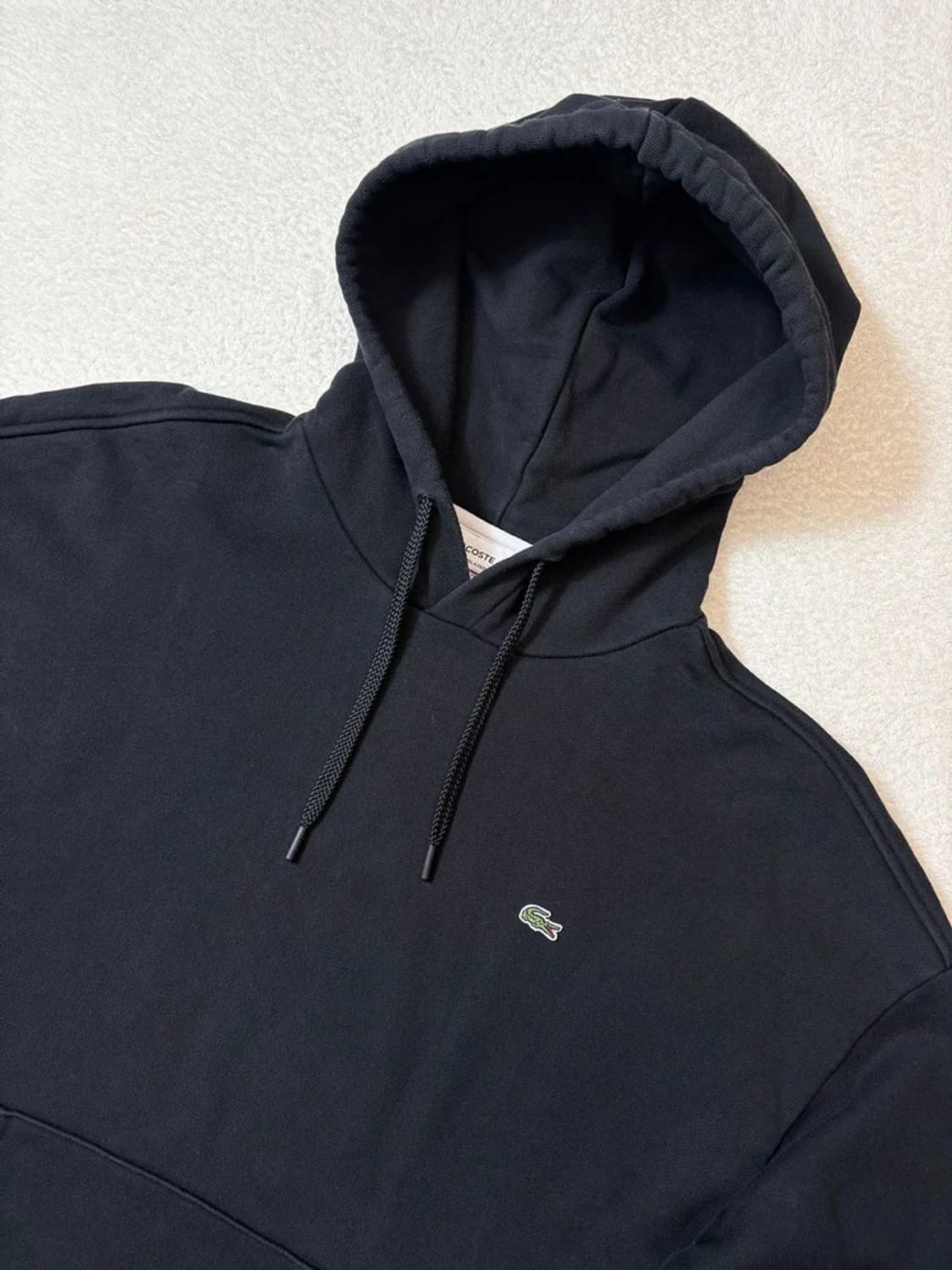 라코스테 헤비코튼 로고 오버 후드티 pn6179 상품이미지2