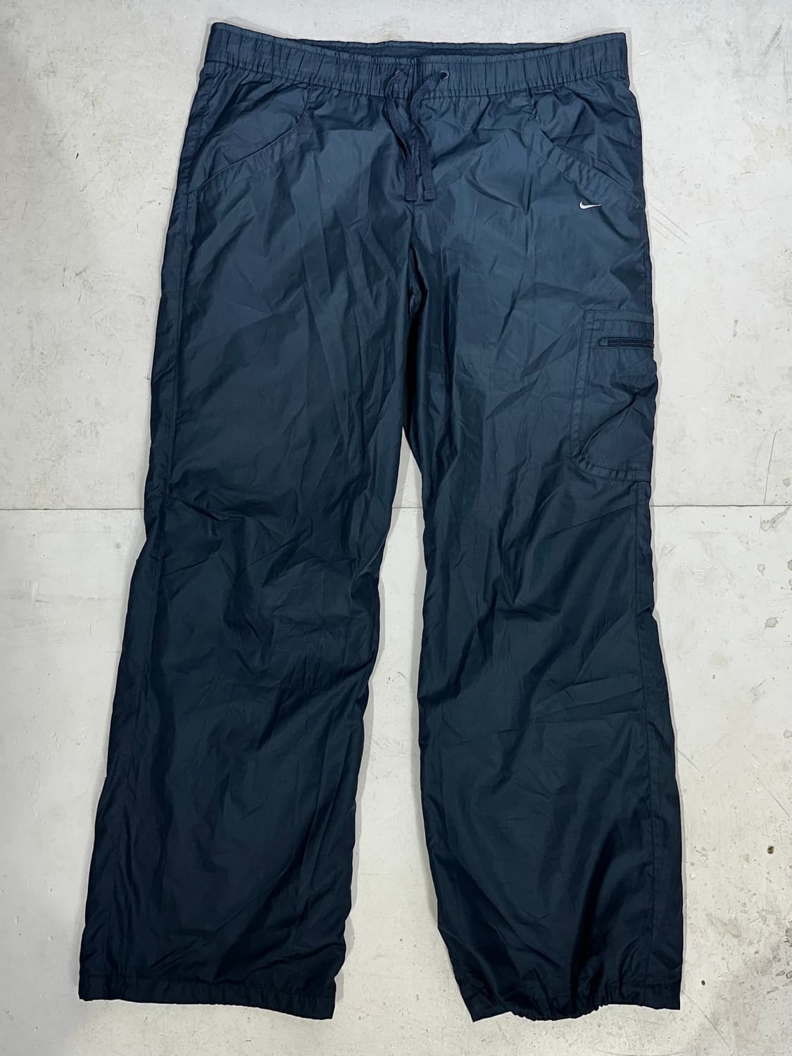 나이키 00s 네이비 스몰 스우시 힙합 댄스 트랙 팬츠 추리닝 바지 L 상품이미지4