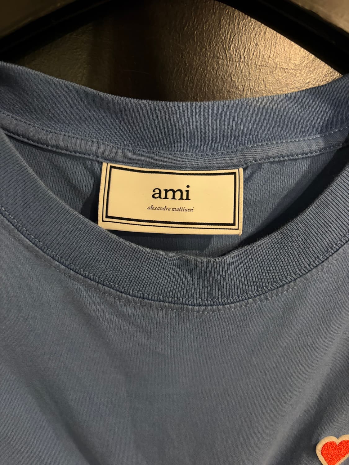 아미 하트 로고 블루 반팔티  상품이미지4