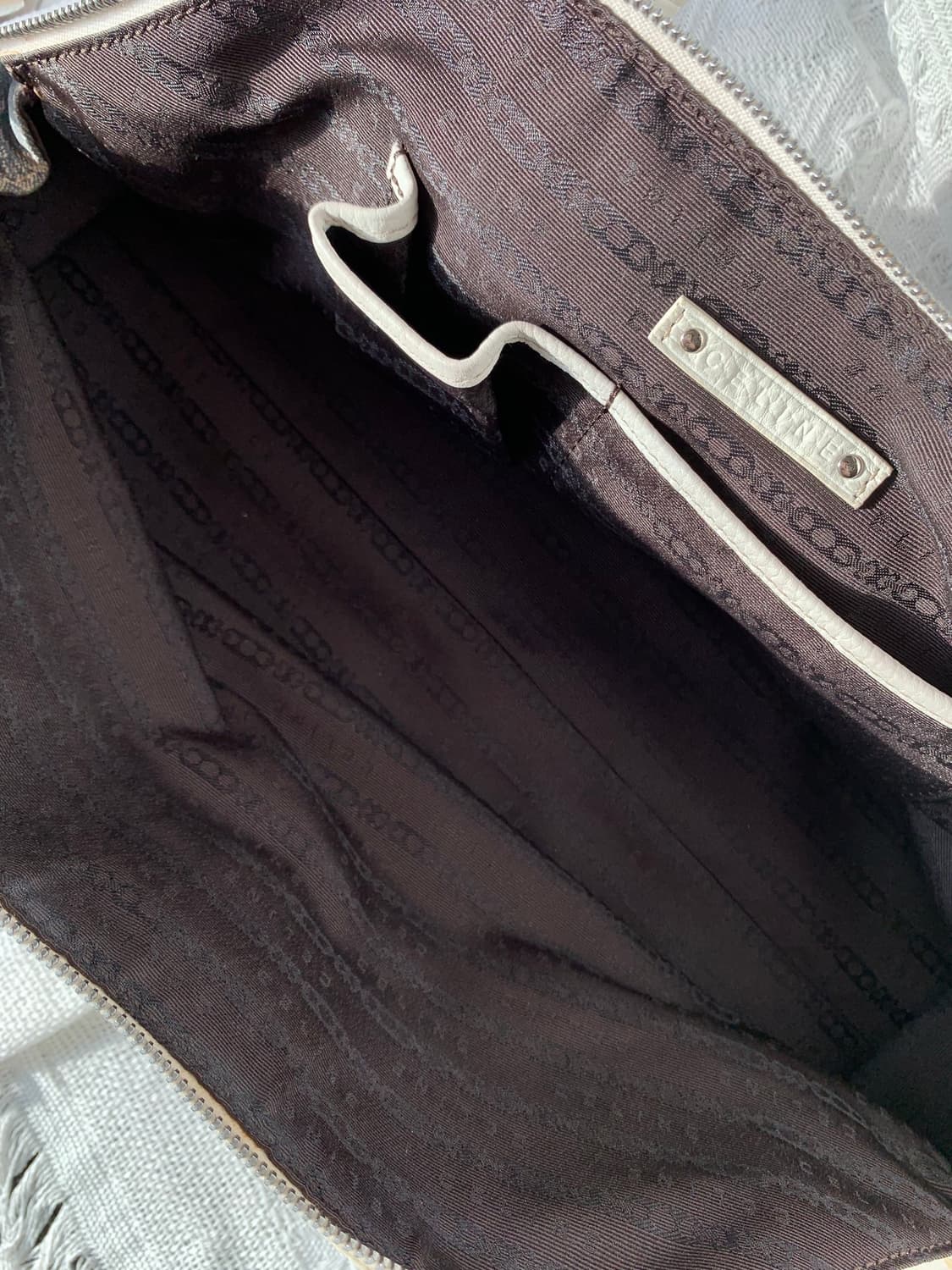 희귀 여름템 👖🤍 올드 셀린느 트리옹프 데님 숄더백 상품이미지8