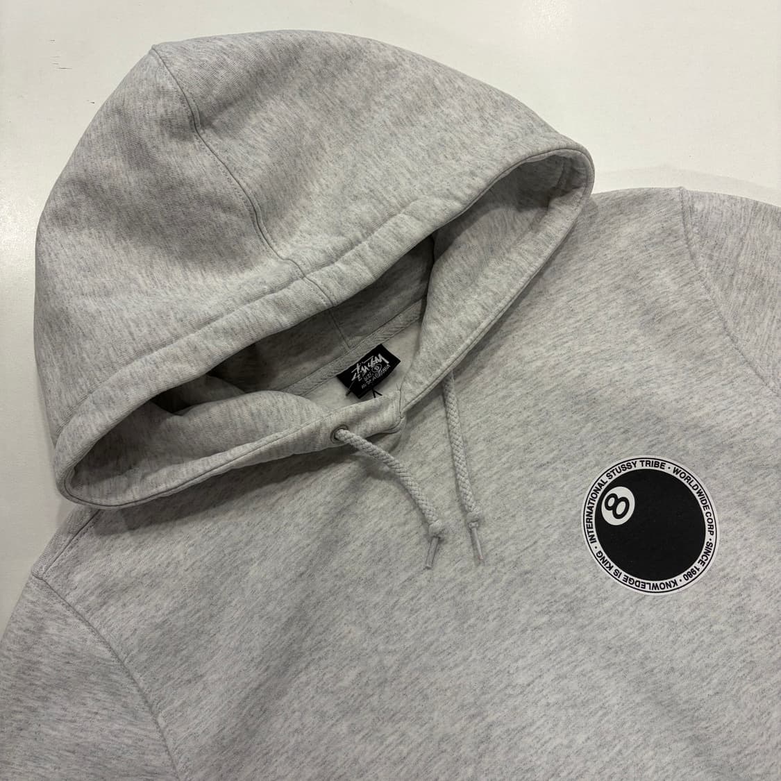 [S] 21ss 스투시 닷 8볼 후드티 그레이 B601 상품이미지4
